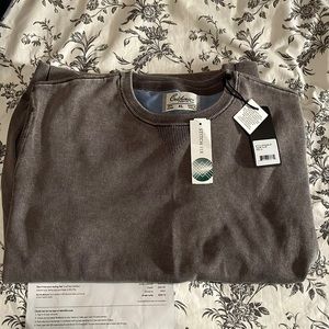 New California Shirt Co - Noway Faded Stonewashed Sweater size XL / olive